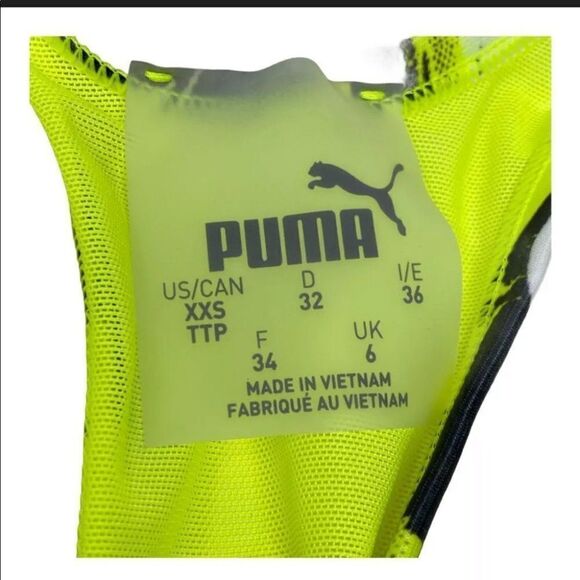 Puma 4Keeps Sports Bra Oceanaire Neon Mid Impact Performance - Picture 5 of 10